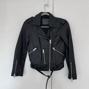 All Saints Leather Biker Jacket